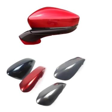 Imagem de Tampa do espelho retrovisor externo do carro tampa lateral da porta da asa tampa da casa compatível com Mazda CX-30 CX30 2020 2021(White right side)