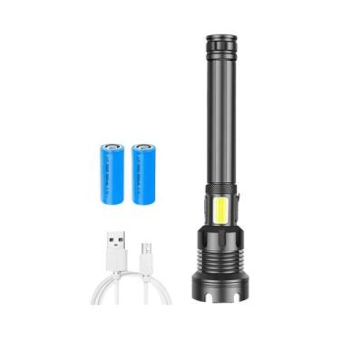 Imagem de Lanterna Tática Super Brilhante De Alto Lúmen P90 Com Zoom LED COB Luz