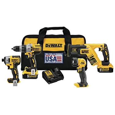 Imagem de DEWALT Kit de combinação de broca sem fio 20V MAX* XR, 4 ferramentas (DCK494P2)