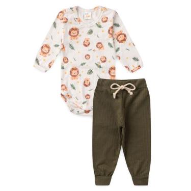 Imagem de Conjunto Body Canelado Menino - Lion - Ame Kids, M