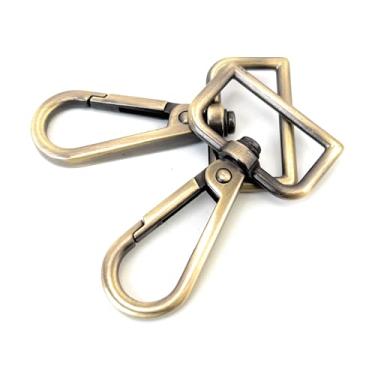 Imagem de VersaKits 10 Peças De Fechos Giratórios Latão 1" Com Argola Em D, Garra Lagosta, Ganchos Pressão Para Portão, Clipes Gatilho Fabricação Alças Chaveiro Bolsa