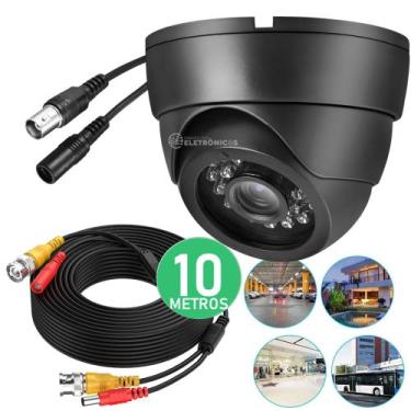 Imagem de Câmera Dome Full HD 2MP com Visão Noturna IR e Lente Grande Angular 2.