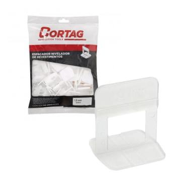 Imagem de Espaçador Nivelador Porcelanato Tradicional 500 Peças Cortag, 1,0mm