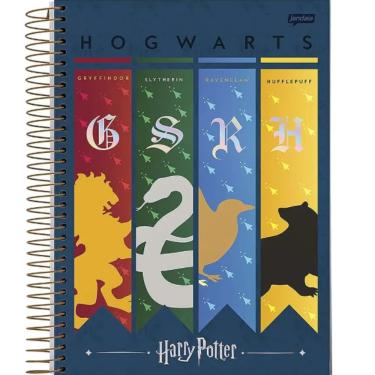 Imagem de Caderno Espiral Universitário 12 Matérias 240 Folhas Harry Potter Hogwarts Jandaia Estampa 4