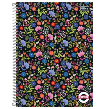 Imagem de Caderno Espiral Capa Dura Universitário 16 Matérias Pepper 256 Folhas Estampa 12