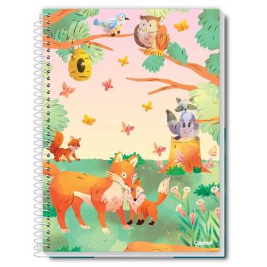 Imagem de Caderno Espiral Universitário 1 Matéria 80 Folhas Station Colors Credeal Estampa 3