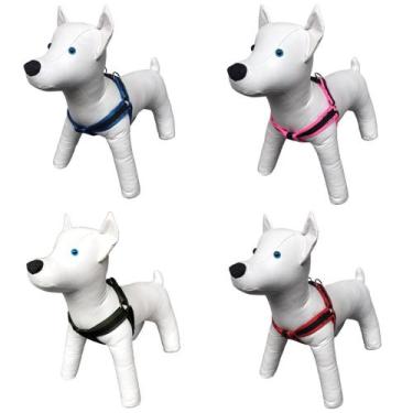 Imagem de Coleira Peitoral Com Guia Nylon Premium Americano G - Mirante Pet