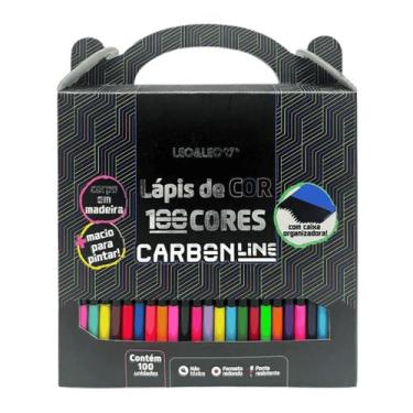 Imagem de Lapis de cor com 100 cores carbonline - leo&leo - Leonora