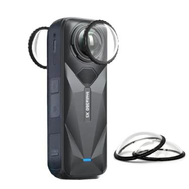 Imagem de debous Insta 360 X5 Protetor de Lente de Vidro Premium para Insta360 X5 X 5 9H Vidro Temperado Rígido Anti-riscos [Sem Bolhas]