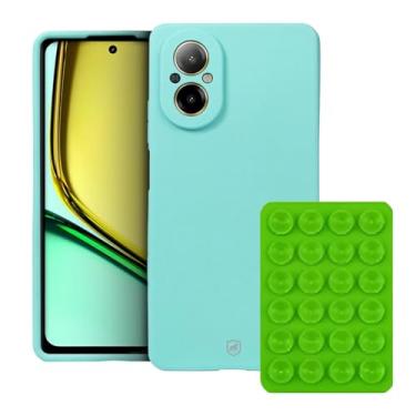 Imagem de Gshield Capa Case Capinha Silicon Veloz + Ventosa (Verde, Realme C67)