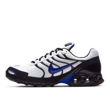 Imagem de Nike Tênis de corrida masculino Air Max Torch 4, Branco/azul hiper azul/preto, 41