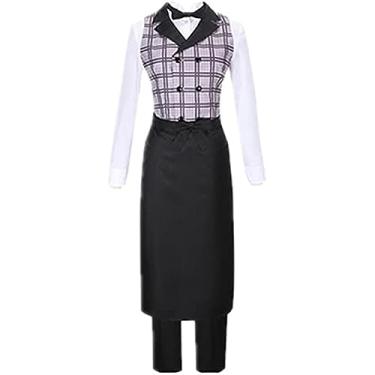 Imagem de Cos Anime Fate/Grand Order FGO Kingu Sweets Paradise Coffee Maid Cosplay Fantasia de Halloween Natal (Masculino P)