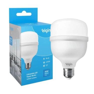 Imagem de Lâmpada Led Elgin 50w 6500k Luz Branco-frio 110v/220v E27