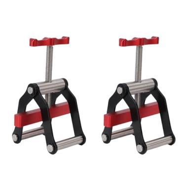 Imagem de Asixxsix Grampos de Pressão de 4 Vias, 2 Pacote de Pacote de Madeira Ajustável Sistemas de Aperto de Canto para Painéis de Fixação de Todas As Quatro Direções, Suporte de Madeira
