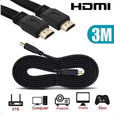 Imagem de Cabo HDMI 3 Metros Alta Velocidade Ultra HD 4K Entrega Rápida Filmes T