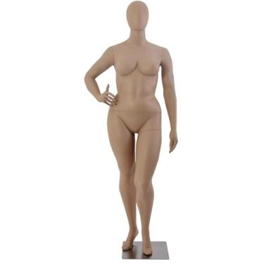 Imagem de Mannequin Manequins de varejo para corpo feminino, manequim de postura de cintura cruzada removível com estilo europeu e americano