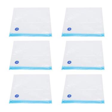 Imagem de aqxreight 6pcs a Vácuo Bags de Zípers Sacos Reutilizáveis ​​de Selador de Alimentos Com Zíperes de Dupla Camada Projetados para Preservação Ideal (22 * 21cm)