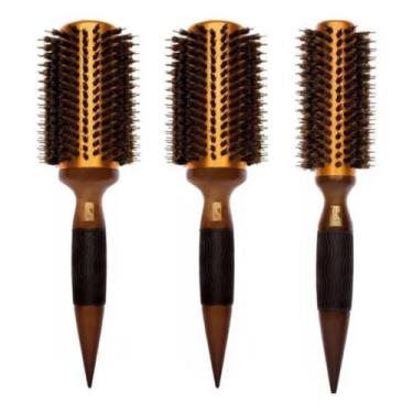Imagem de Kit 3 escovas térmicas metálicas 80/80/55mm marco boni