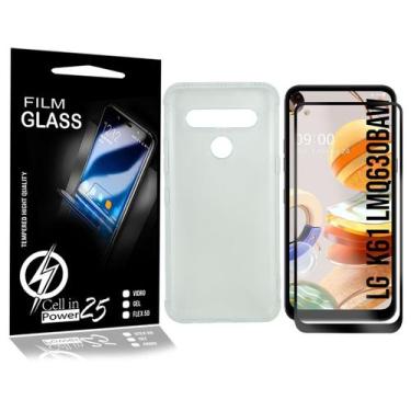 Imagem de Película Vidro 3D + Capa COM BORDA LG K61 LMQ630BAW 6.5 - Cell In Powe
