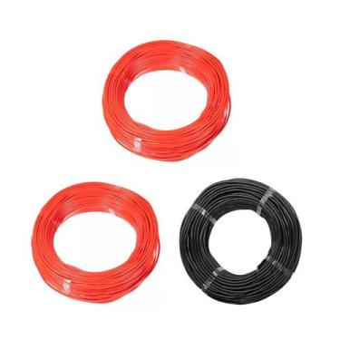 Imagem de Kit 3 Cabo Eletrico Flexivel 2,5mm 100 Metros Fio AntiChama