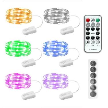 Imagem de Fairy Lights SINAMER Multicolor 20 LEDs de 2 m alimentado por bateria