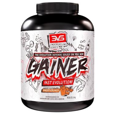 Imagem de Gainer Fast Evolution 3kg Sabor Swiss Crunch O Completo Hipercalórico Ganho De Massa Muscular-Unissex
