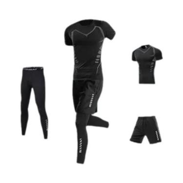 Imagem de Maiô Masculino De Proteção Solar Completa Com Mangas Longas E Calções 