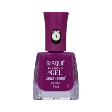 Imagem de Esmalte Risqué Dimond Gel Divas No Poder Puro Luxo 9,5ml - Risque