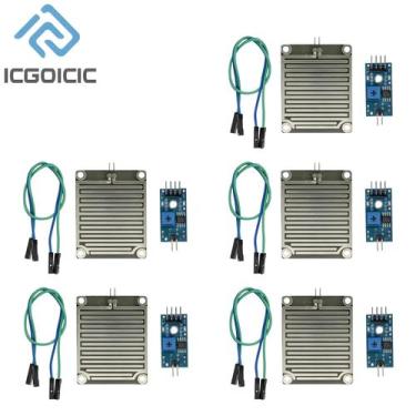Imagem de Módulo Sensor De Chuva 3.3-5V Para Arduino Kit DIY 1 5 10PCS Detecção 