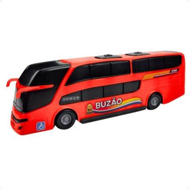 Imagem de Mini Ônibus de Brinquedo Buzão BS Toys Veículo Infantil Educativo com 