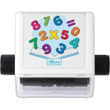 Imagem de Carimbo Roller Matemático - Tabuada - Blister com 1 unidade - Tilibra,