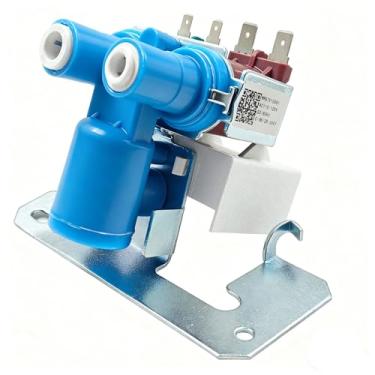 Imagem de WR57X10051 WR57X10032 Válvula de entrada de água de geladeira para peças de geladeira GE, para Kenmore Hotpoint geladeira máquina de gelo válvula de água peça de substituição WR57X33326 WR57X10040