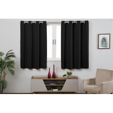 Imagem de Cortina Blackout Tecido 2,80m x 1,80m - Davy Enxovais, Preto