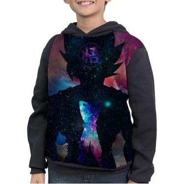 Imagem de Casaco Moletom Infantil Goku Kakarotto Dragon Ball - smoke, Preto, 12