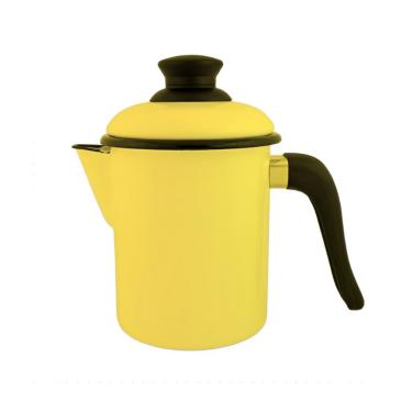Imagem de Leiteira 10 Esmaltada Amarela - 900 ml - Ewel