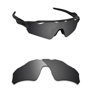 Imagem de Alphax Lentes de reposição polarizadas pretas Stealth para óculos de sol Oakley Radar EV S Path OO9510