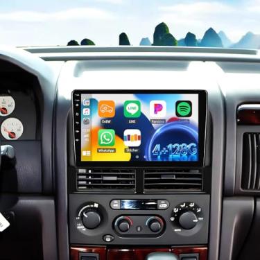 Imagem de [4 + 128 G] Rádio estéreo para carro Android 15 para Jeep Grand Cherokee 1998-2005 com carro sem fio e Android Auto, rádio de carro de 23 cm com conexão espelhada, Bluetooth, FM/RDS WiFi, GPS, EQ, DSP