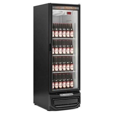 Imagem de Refrigerador Vertical Cervejeira 578L Garrafas Porta de Vidro Laterais Pretas GCB-57V/PR/220V - Gelopar