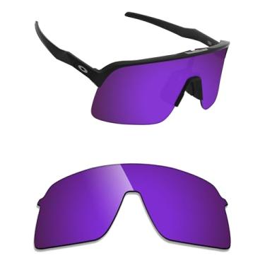 Imagem de Alphax Lentes de reposição Plasma Purple espelhadas Elite polarizadas para óculos de sol Oakley Sutro Lite OO9463