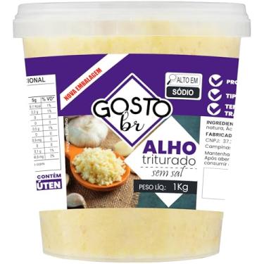 Imagem de Alho 1Kg Triturado Tradicional Sem Sal Tempero Prático