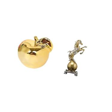 Imagem de Fenteer Escultura de Frutas, Estatueta de Cerâmica, Estátua de Cavalo, Arte, Artesanato, Ornamento, Colecionável, Resina, Decoração Moderna, Peça Central, Pra