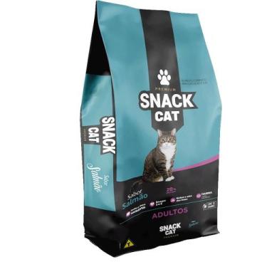 Imagem de Ração Snack Cat Premium para Gatos Adultos Sabor Salmão 28 Proteínas 5