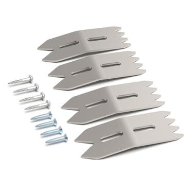 Imagem de Conjunto de 4 braçadeiras para marcenaria - Braçadeira de fixação de placa de madeira para cães para posicionamento preciso e fixação de placa em moinho de achatamento de laje