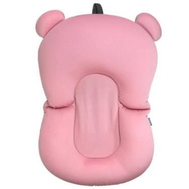 Imagem de Almofada de Banho para Bebê Rosa Buba Baby 54cm x 13cm