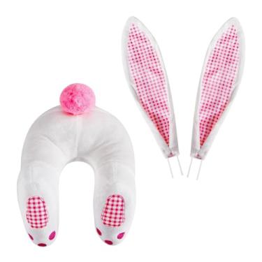 Imagem de segolike Acessórios para guirlanda de de e orelhas de páscoa, de boas-, acessório de guirlanda, acessórios de DIY, xadrez rosa