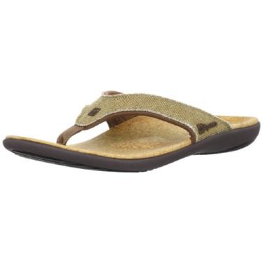 Imagem de Spenco Sandália masculina de lona Yumi, Palha/Java/Cortiça, 47