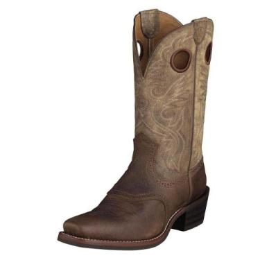 Imagem de Ariat Men's Heritage Roughstock Western Cowboy Boot, Earth/Brown Bomber, 11 B