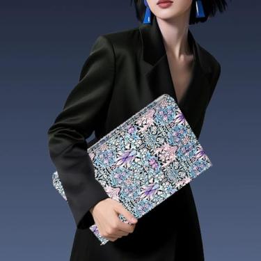 Imagem de Capa para iPad 6ª/5ª geração de 9,7 polegadas 2018/2017, capa fina e leve com suporte para hibernar/despertar automático, suporte de lápis embutido para iPad Air 2 e 1 (2014/2013), azul floral