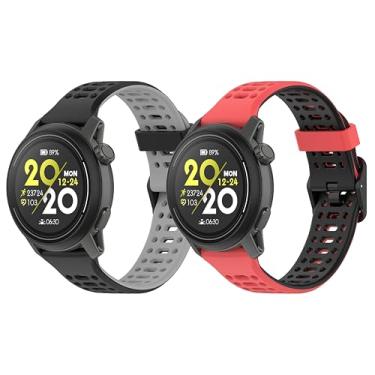 Imagem de LeyuBand Pulseiras de silicone de 22 mm compatíveis com COROS PACE 3/APEX 2 PRO/COROS APEX PRO/COROS APEX 46 mm para homens e mulheres