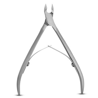 Imagem de Alicate de cutícula profissional SX-10/7 – Aparador de cutículas de aço inoxidável para mulheres e homens | Pinça afiada de manicure com mola dupla | Ferramenta de corte de cutículas para manicure e